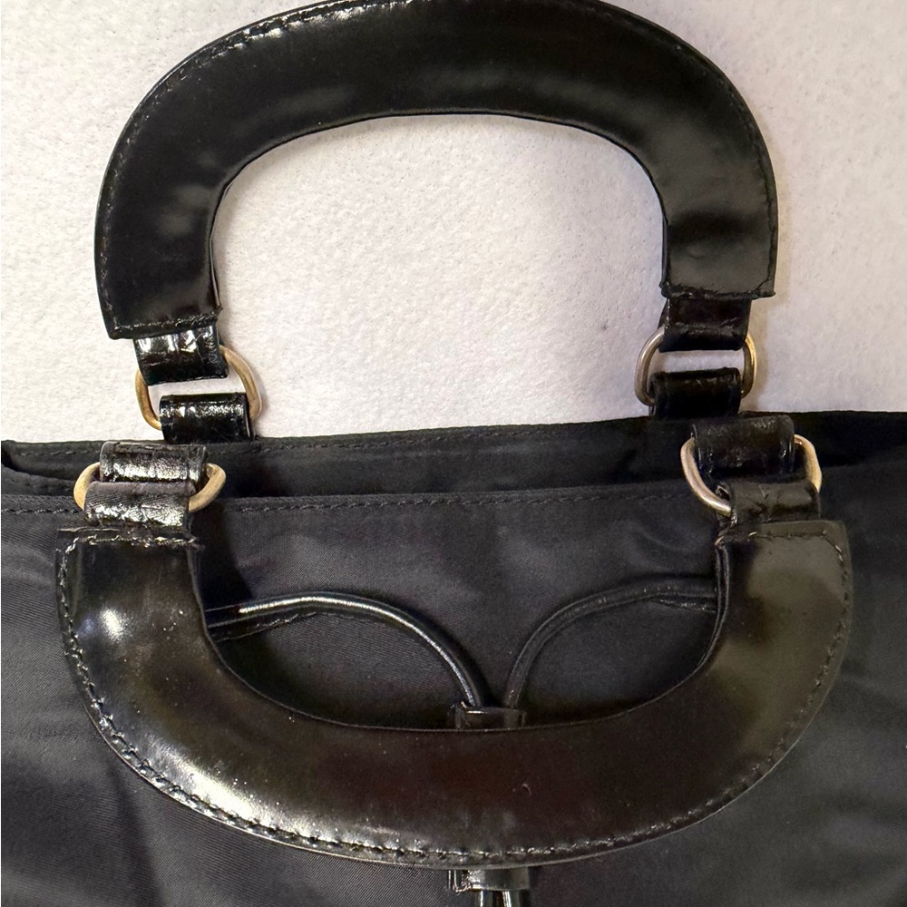 Authentic Prada Black Nylon Drawstring Bucket Han… - image 10